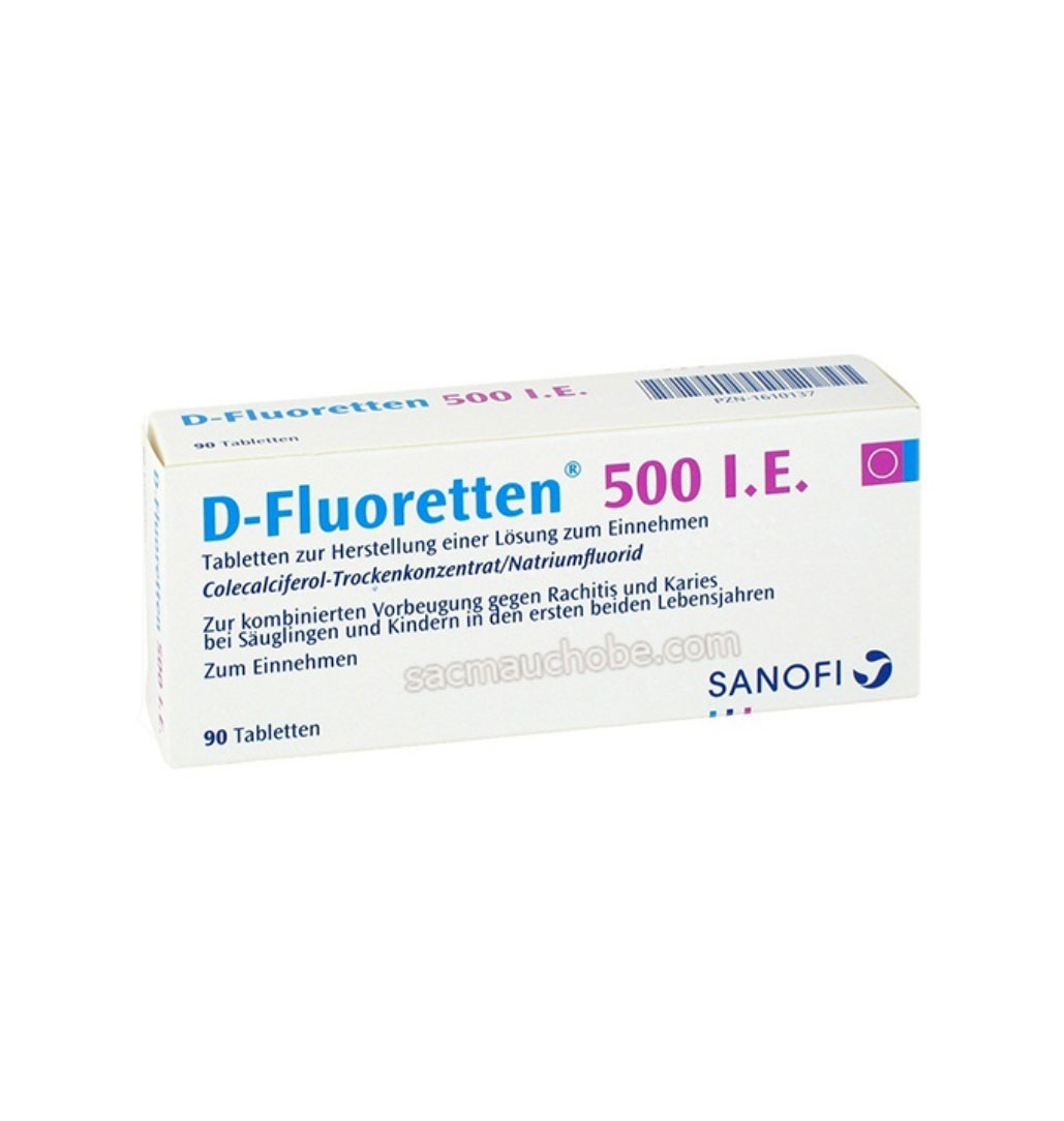 Vitamin D3 Fluoretten cho trẻ dưới 2 tuổi